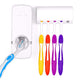 Automatic Toothpaste Dispenser & Wall-Mounted Toothbrush Holder Set (5-Slot)