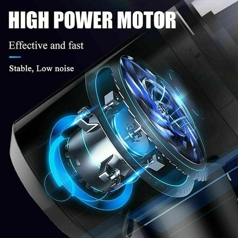 HandyCozy  Wireless Car Mini Vacuum Cleaner with Blower – Rechargeable High-Suction Handheld Cleaner