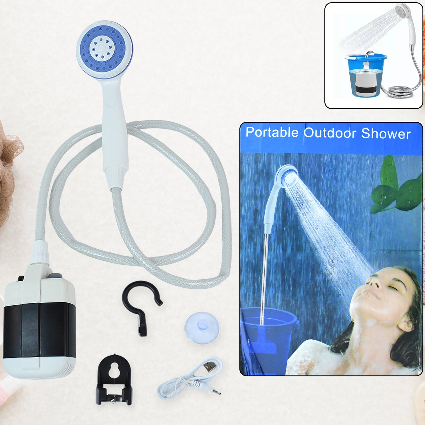 Portable Outdoor Shower Kit (1 Set)