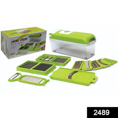 HandyCozy ProCut 13-in-1 Multi Blade Vegetable Chopper & Slicer with Storage Box