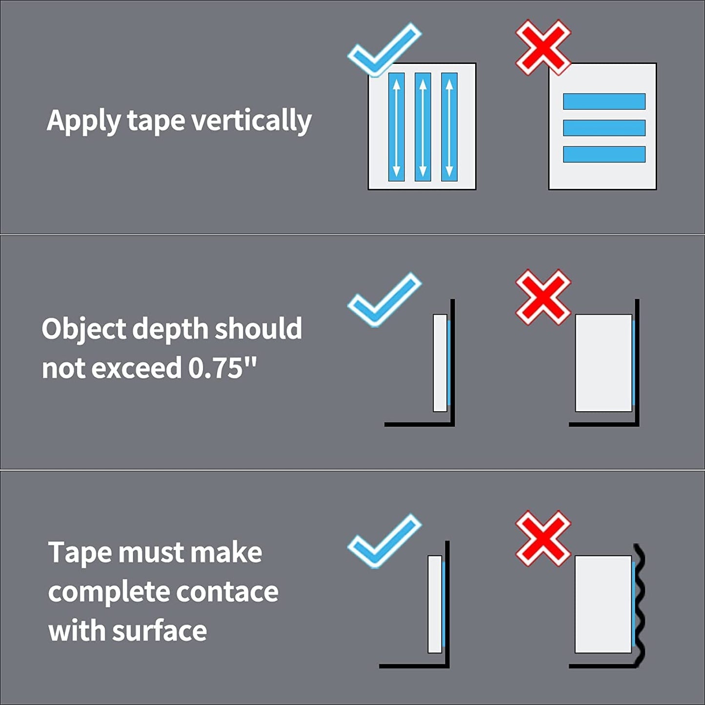 HandyCozy GripFlex™ Double-Sided Nano Gel Tape – 3 Meter Washable, Removable Heavy-Duty Adhesive (30mm x 2mm)