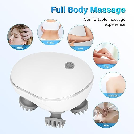 HandyCozy™ Smart Electric Scalp & Pet Massager | Rechargeable Full-Body Massager (1 Pc)