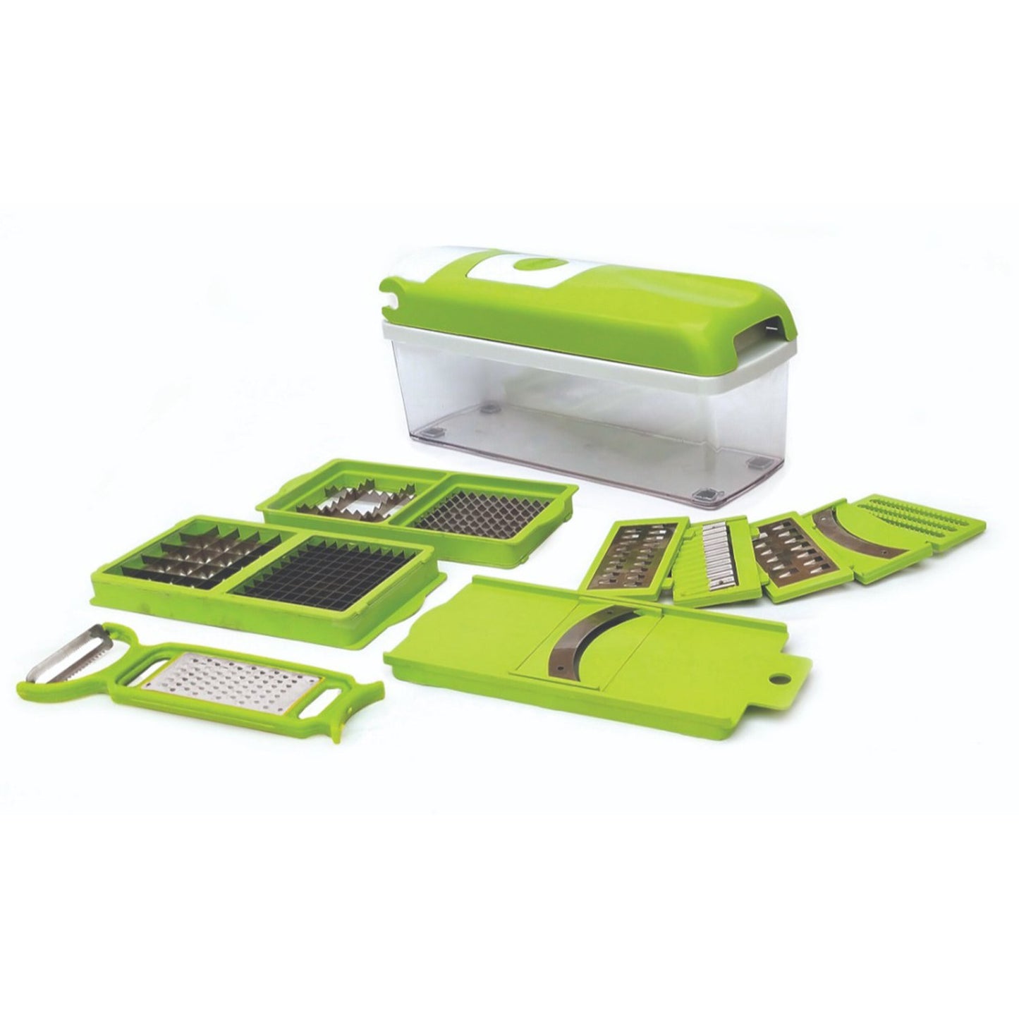 HandyCozy ProCut 13-in-1 Multi Blade Vegetable Chopper & Slicer with Storage Box