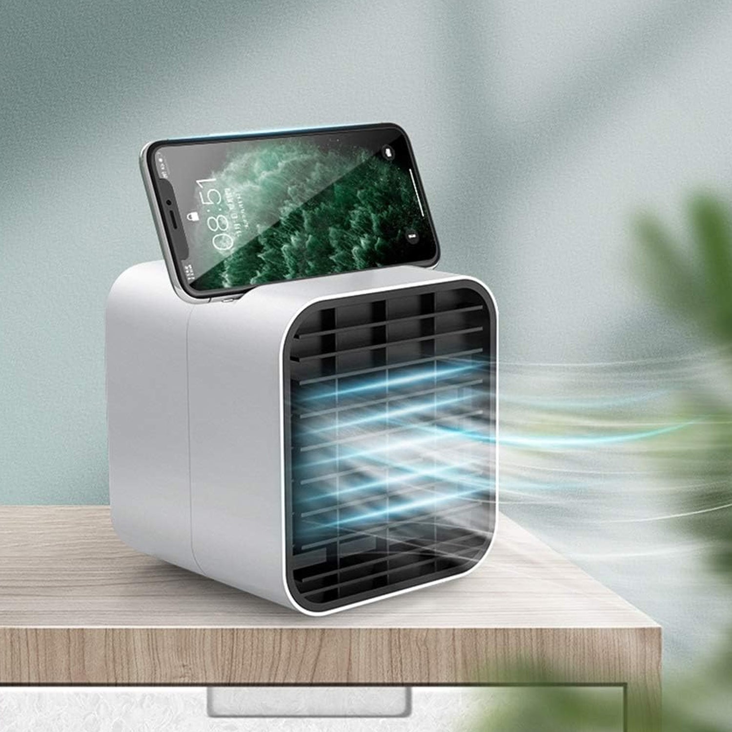 Portable Mini Air Cooler Fan With Water Cooling Function (1 Pc)