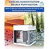 HandyCozy Mini Portable Air Cooler with LED Light – Personal USB Space Cooler for Home & Office