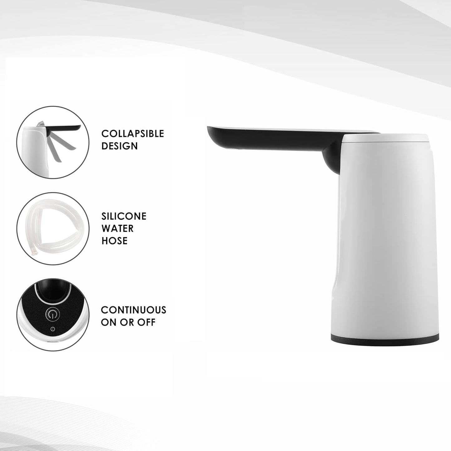 HandyCozy AquaPress™ USB Rechargeable Water Dispenser Pump