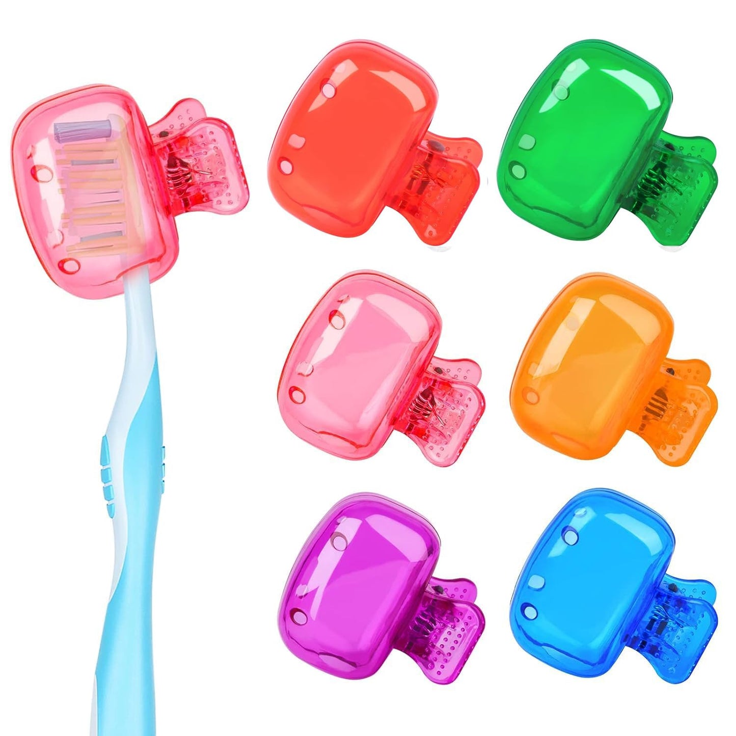 HygieneGuard™ Ventilated Toothbrush Head Cover Cap – Portable Dustproof Toothbrush Protector Case (1 Pc, Mix Color)