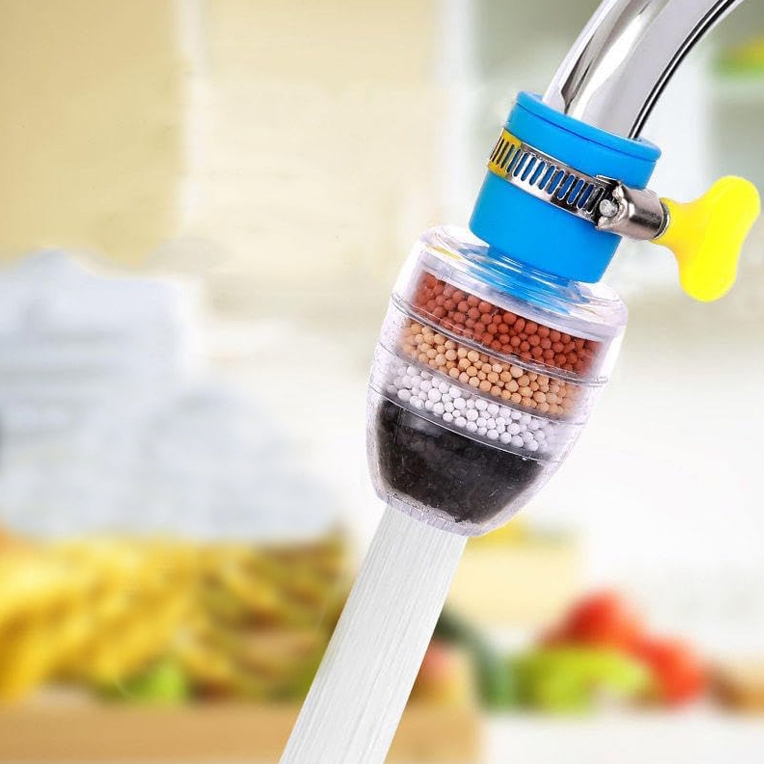 9092 Water Faucet Clean Purifier Filter Cartridge Water Tap Upgrade Universal Interface Faucet Filter (Six Layer Purifier)