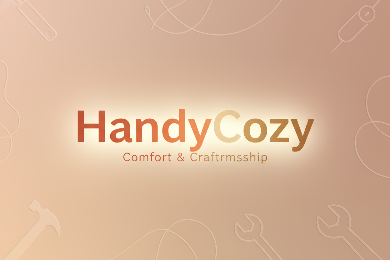 Create "HandyCozy" image with text image