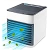 HandyCozy Mini Portable Air Cooler with LED Light – Personal USB Space Cooler for Home & Office